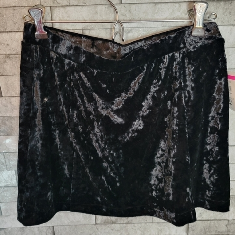 Abound NWT Black Velour Mini Skirt Size Nedium‎ Nordstrom